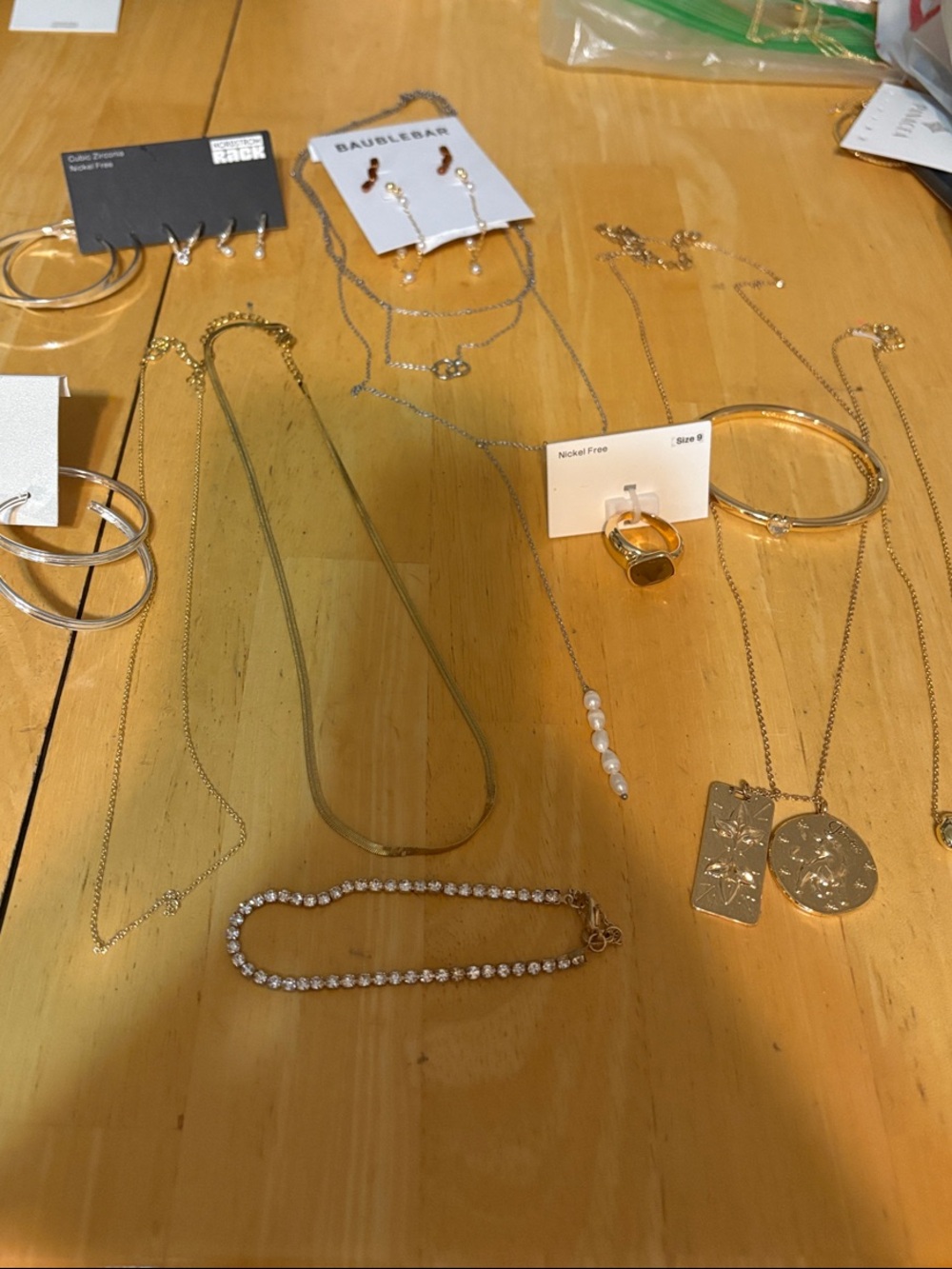 BaubleBar jewelry bundle Gold and Silver Mixed